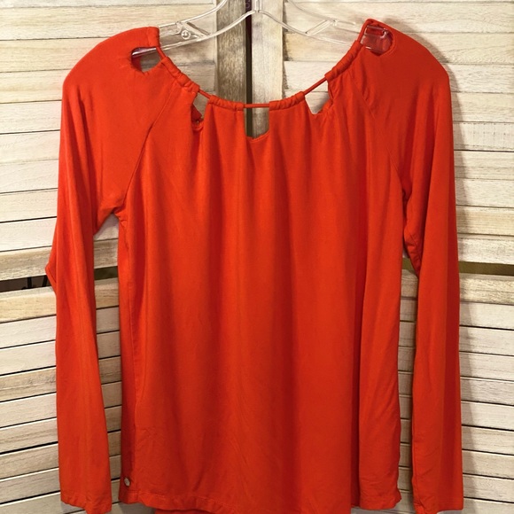 Women’s Fabletics Orange Long Sleeve Top - Picture 5 of 8